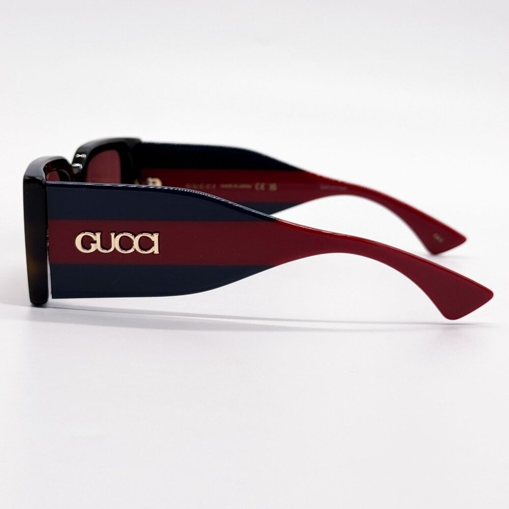 NEW GUCCI GG1860S 002 HAVANA BLUE RED UNISEX SUNGLASSES GUCCI - Picture 8 of 12
